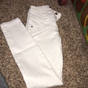 Refuge high waist white jeans